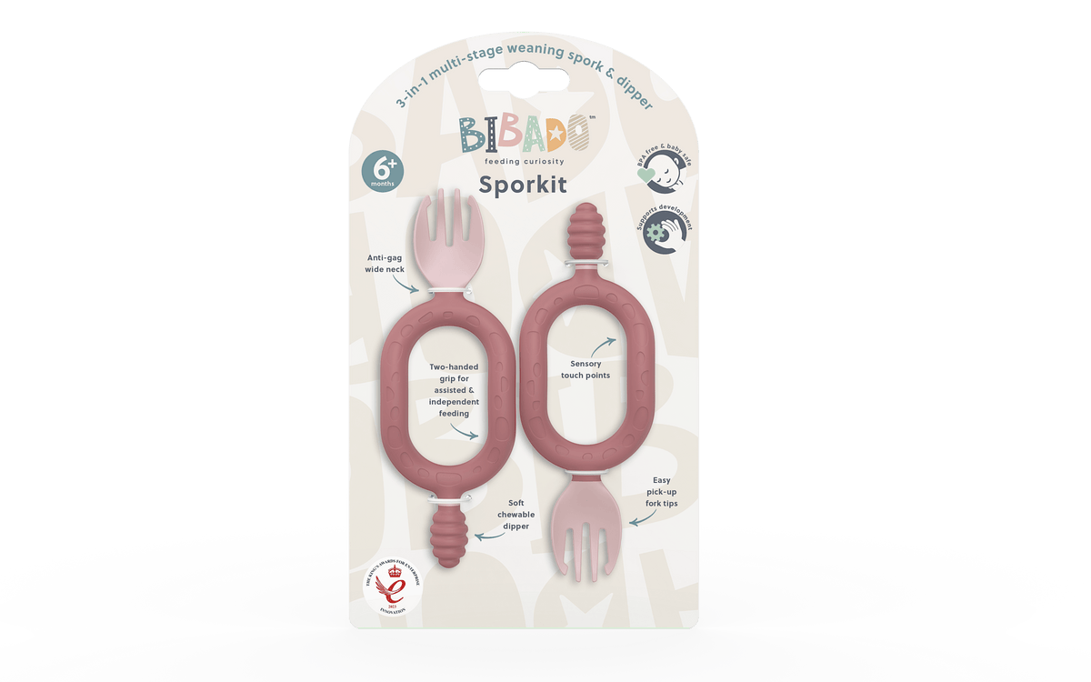 Bibado Multi-stage baby weaning spoon and dipper - Sporkit® (Two Pack)