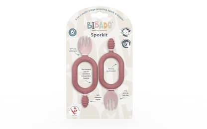 Bibado Multi-stage baby weaning spoon and dipper - Sporkit® (Two Pack)