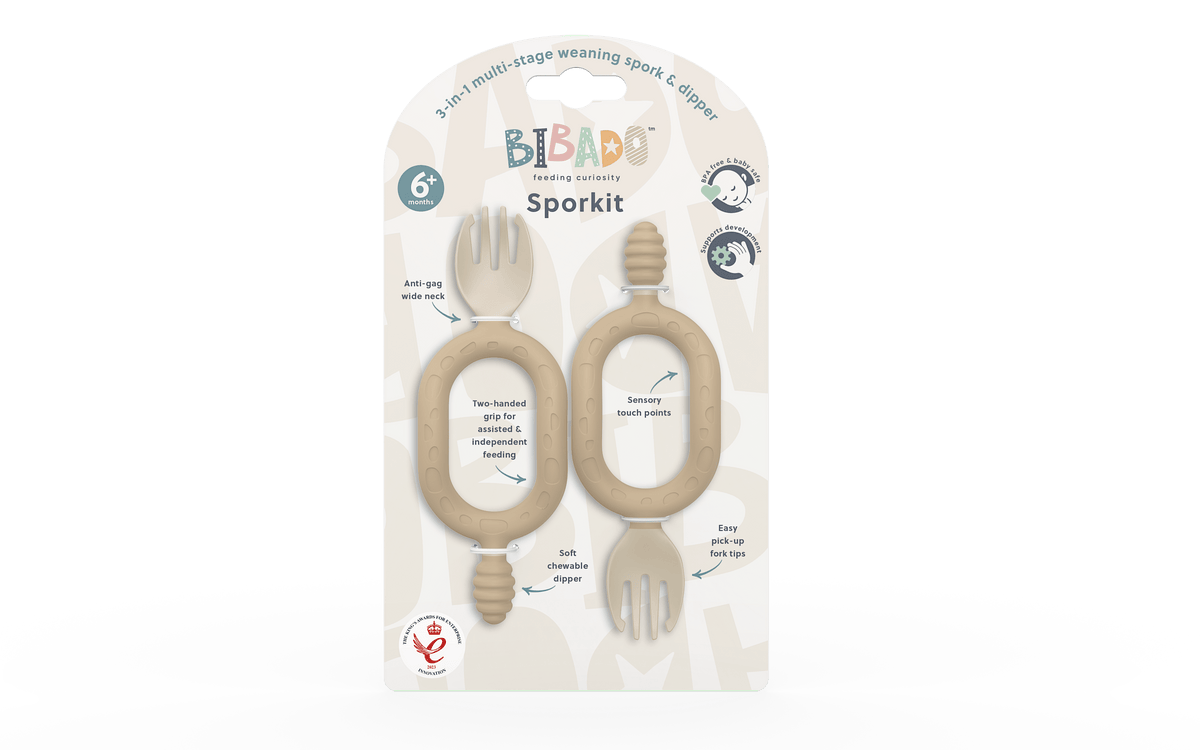 Bibado Multi-stage baby weaning spoon and dipper - Sporkit® (Two Pack)