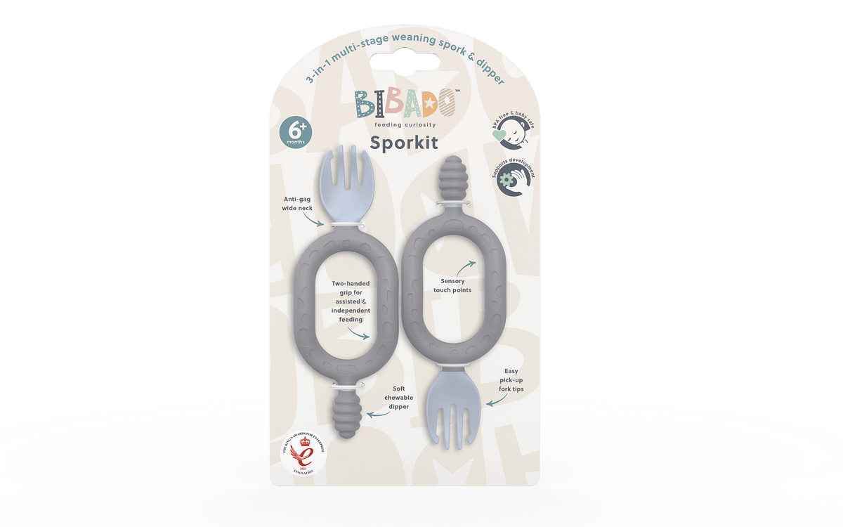Bibado Multi-stage baby weaning spoon and dipper - Sporkit® (Two Pack)
