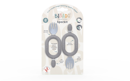 Bibado Multi-stage baby weaning spoon and dipper - Sporkit® (Two Pack)
